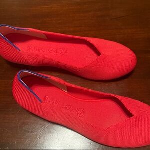 Rothy's Vibrant Red and Blue Flats